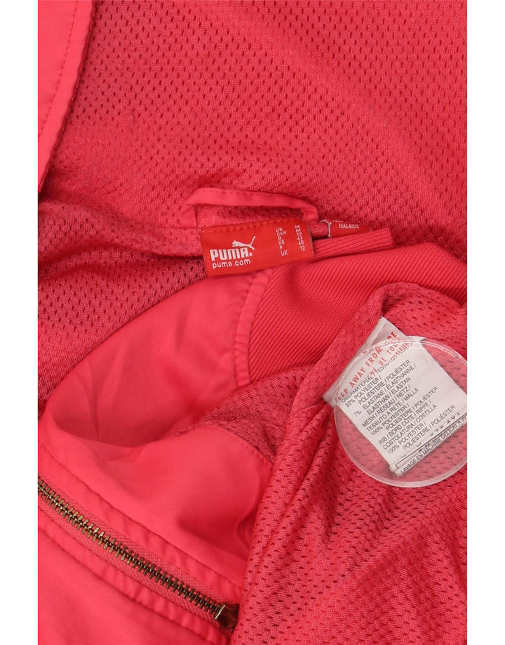 PUMA Γυναικεία αθλητική φόρμα γραφικών Top Jacket UK 12 Medium Red Polyester