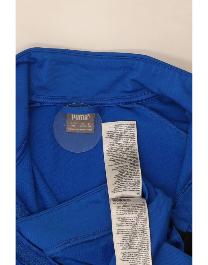 Puma Boys Graphic αθλητική φόρμα Top Jacket 13-14 Years Blue Colourblock
