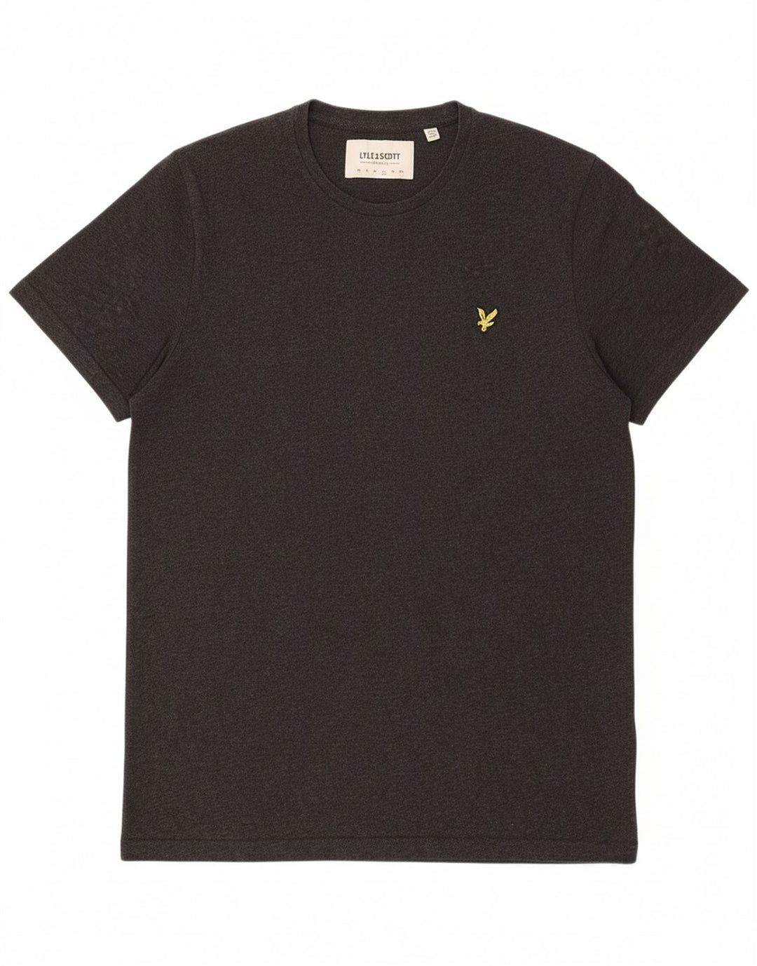 LYLE & SCOTT Mens T-Shirt Top Large Grey Cotton