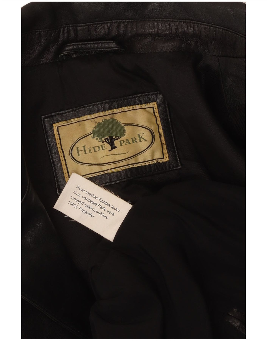 Hidepark Γυναικείο Δερμάτινο Παλτό UK 10 Small Black Leather