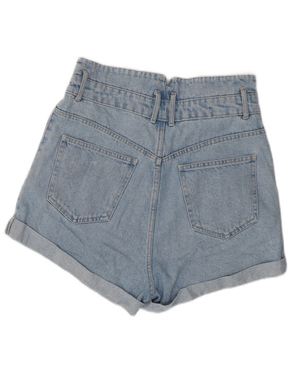 Zara Γυναικείο Ψηλόμεσο Τζιν Σορτς EU 40 Medium W30 Μπλε βαμβακερό