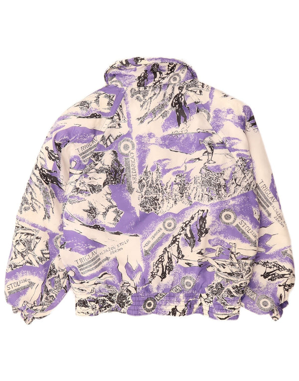 YASSA Γυναικείο Μπουφάν Γραφικών Σκι UK 18 XL Purple Colourblock