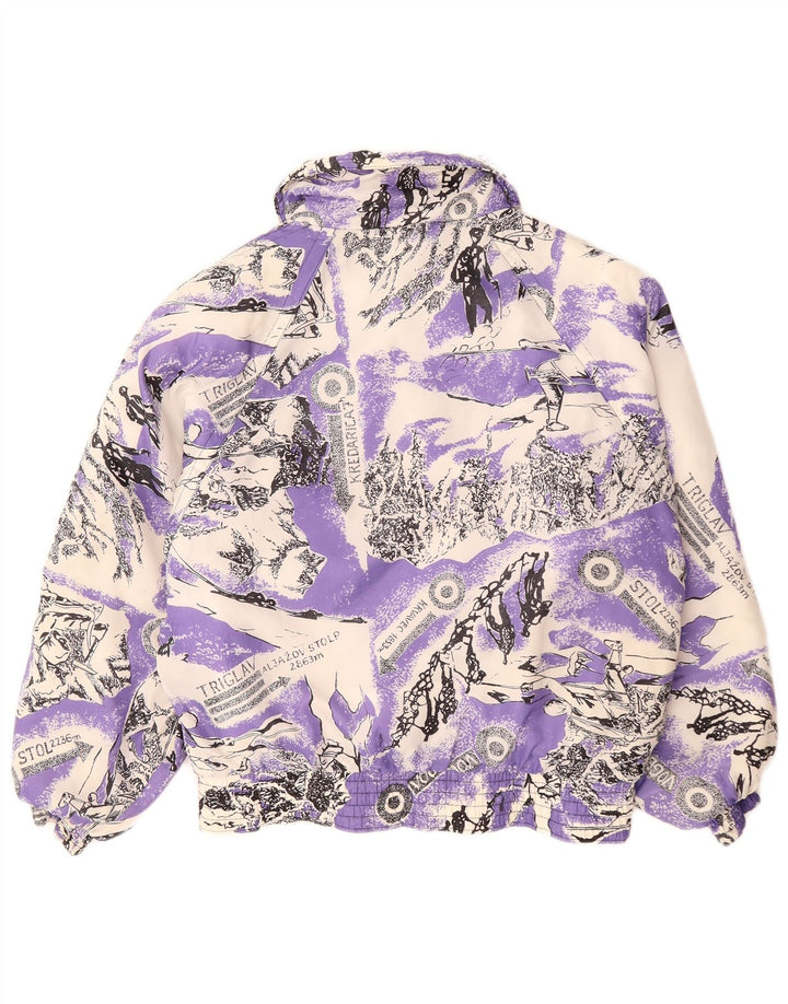 YASSA Γυναικείο Μπουφάν Γραφικών Σκι UK 18 XL Purple Colourblock