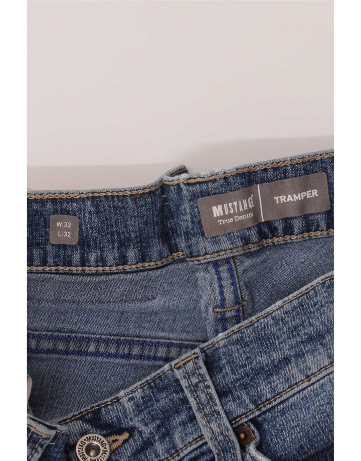 Mustang Ανδρικό Tramper Slim Jeans W32 L32 Μπλε βαμβακερό