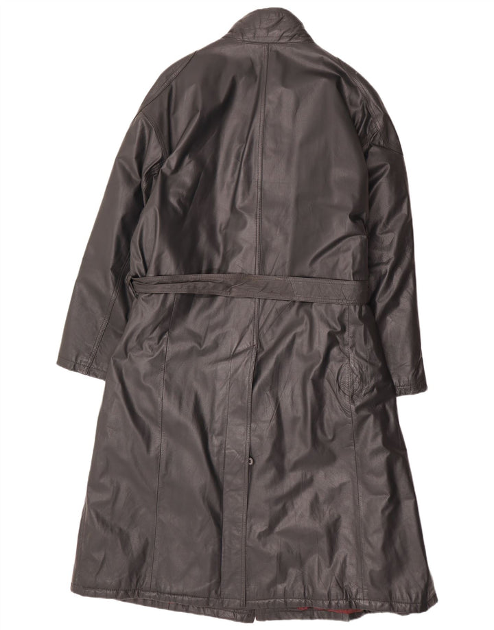 Montes Ανδρικό Δερμάτινο Παλτό IT 56 3XL Μαύρο Δερμάτινο