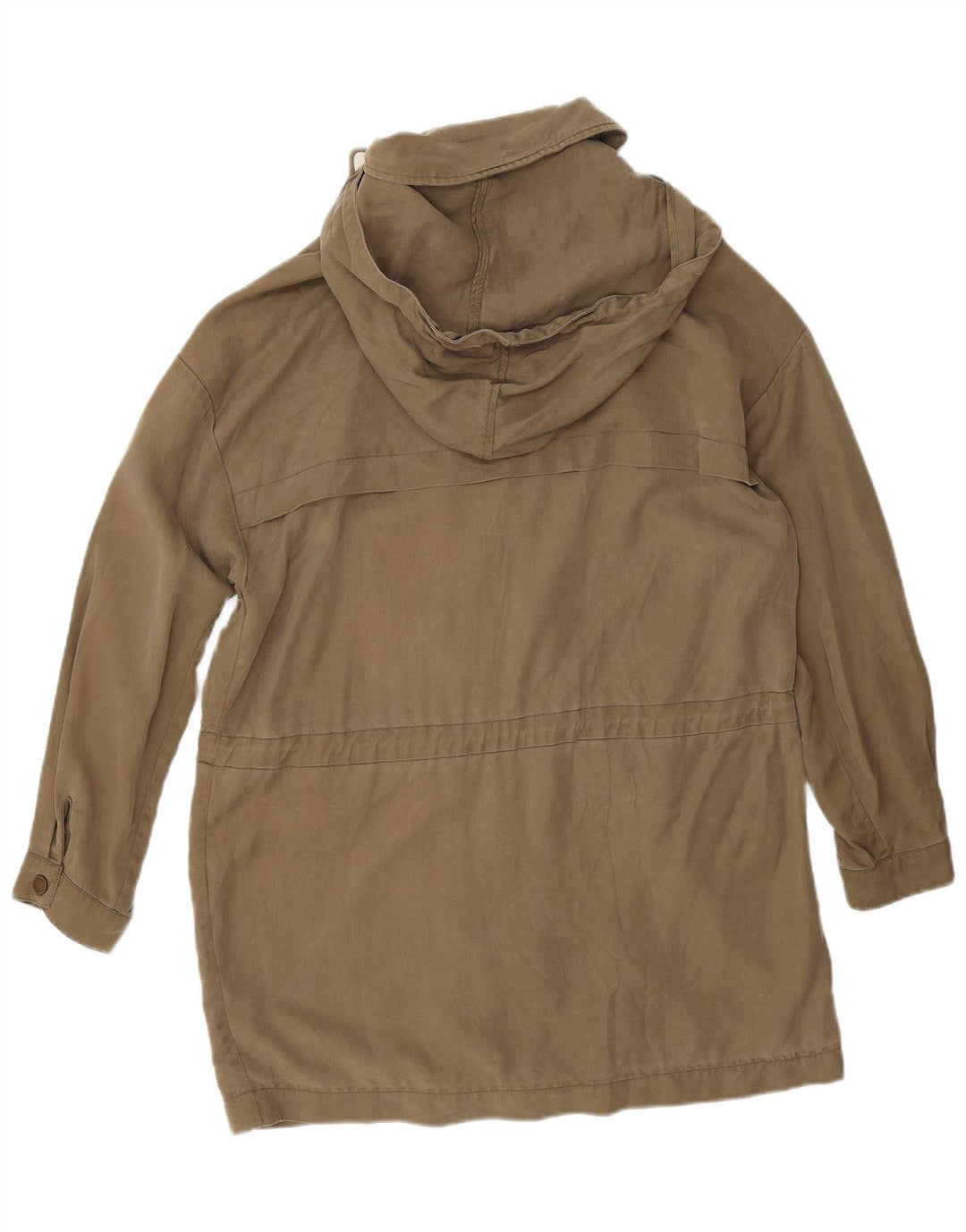 Zara Γυναικείο Μπουφάν Parka με κουκούλα Oversized UK 14 Medium Khaki