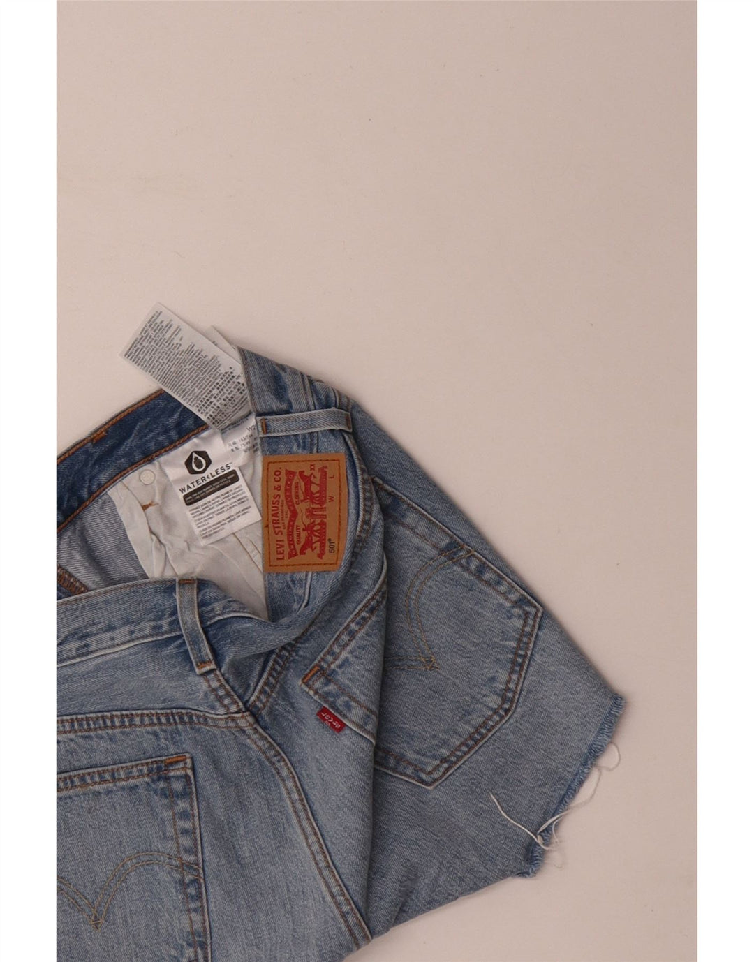 LEVI'S Γυναικείο Σορτς Τζιν 501 W29 Μεσαίο Μπλε Βαμβακερό