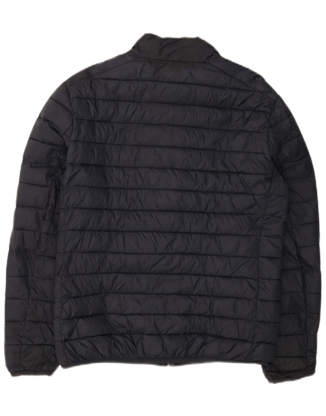ZARA Mens Padded Jacket UK 40 Large Navy Blue Nylon Vintage Zara and Second-Hand Zara from Messina Hembry 