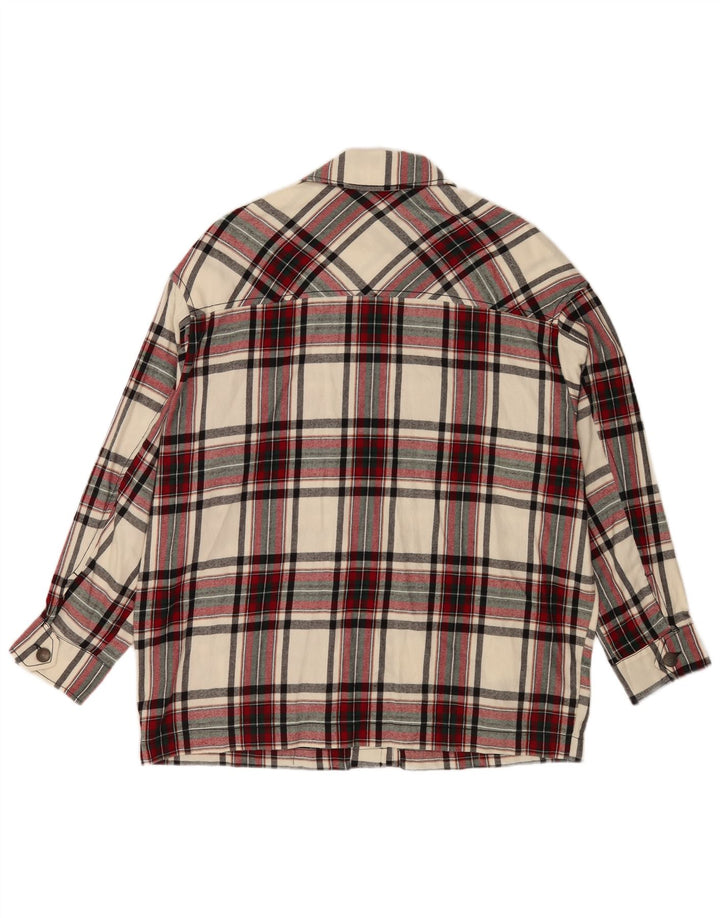 Zara Γυναικείο Μπουφάν Utility Oversized UK 10 Μικρό πολύχρωμο τσεκ