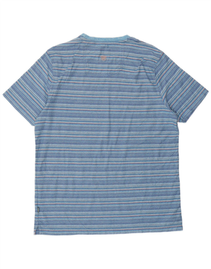 Ανδρικό T-Shirt Fat Face Top XL Μπλε ριγέ βαμβακερό