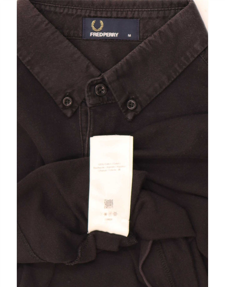 Fred Perry Ανδρικό Πόλο Μπλουζάκι Μεσαίο Μαύρο Βαμβακερό