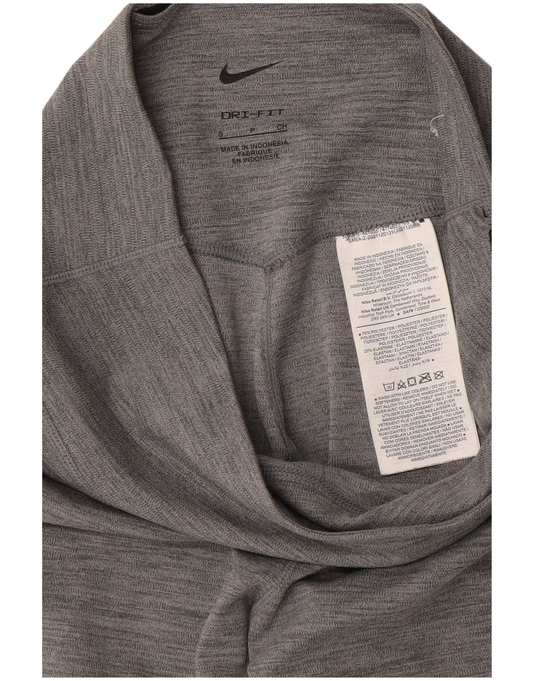 Γυναικεία κολάν Nike Dri Fit UK 8 Small Grey Flecked Polyester