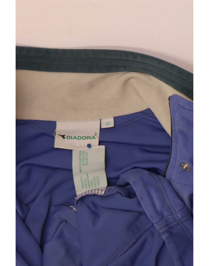 Diadora Γυναικεία υπερμεγέθη γραφική αθλητική φόρμα Top Jacket UK 10 Small Purple