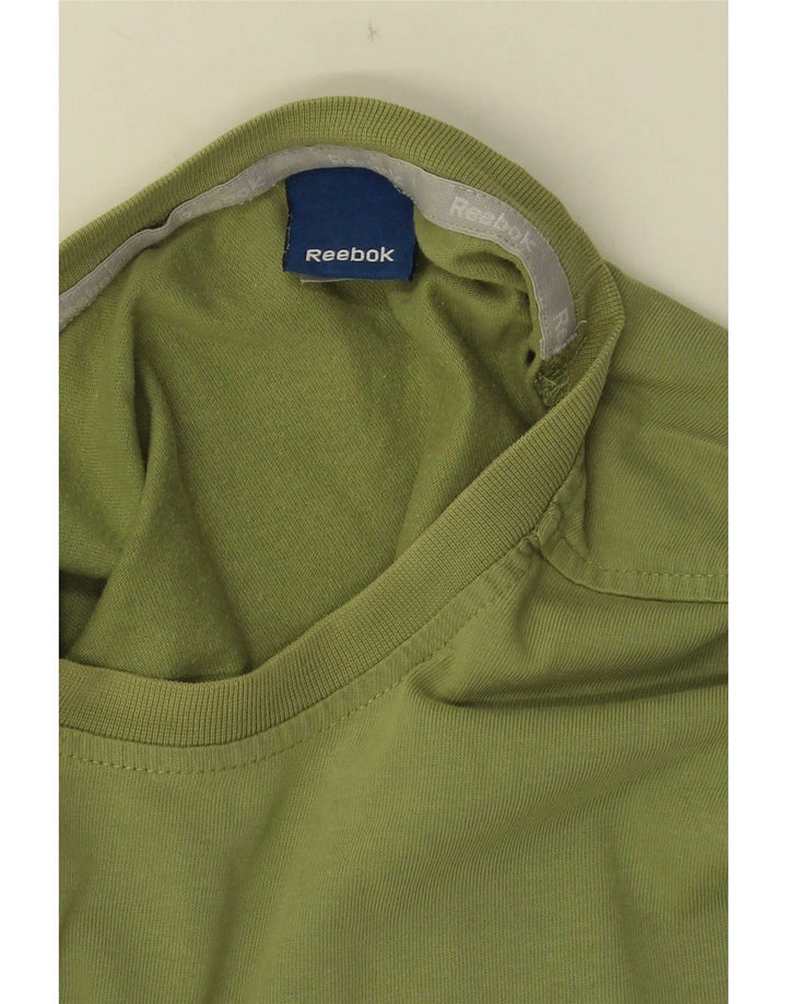 Ανδρικό T-Shirt Reebok Top Μεσαίο πράσινο βαμβακερό