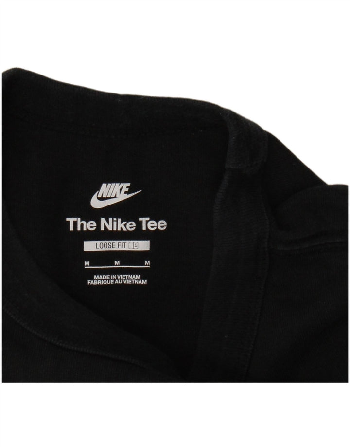 Ανδρικό μπλουζάκι NIKE Loose Fit Top Μεσαίο μαύρο βαμβακερό