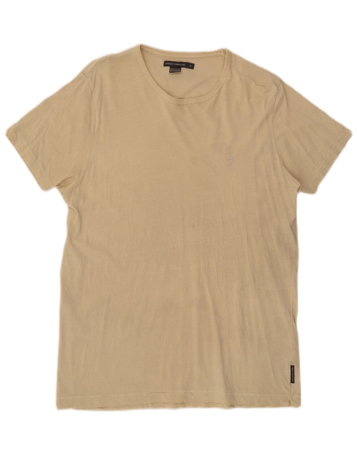 Ανδρικό T-Shirt French Connection Top XL Beige Cotton