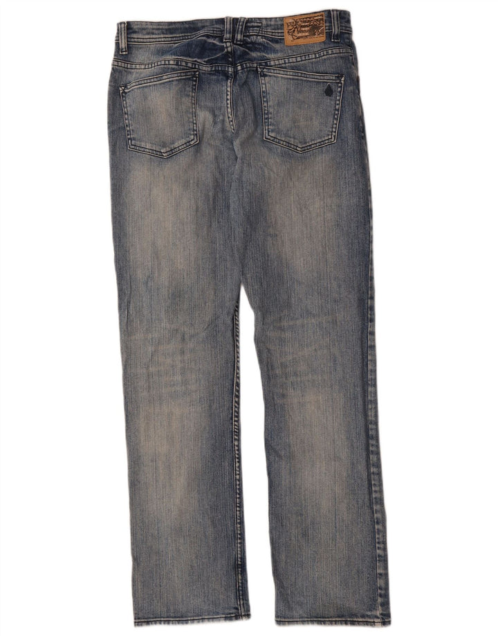 VOLCOM Womens Straight Jeans UK 16 Large W32 L32 Blue Cotton