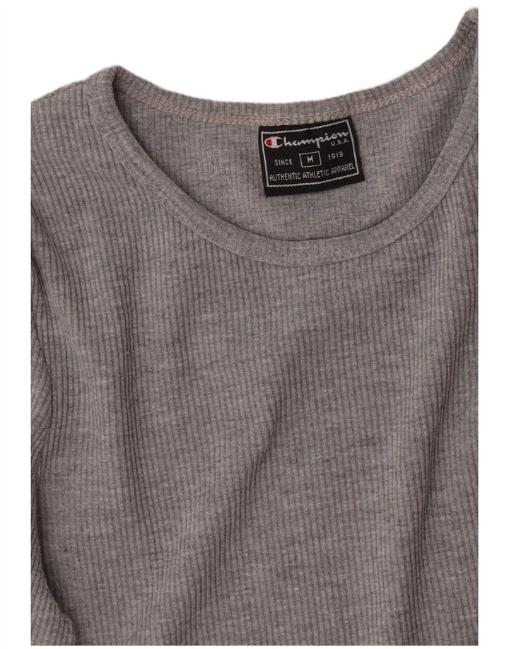Champion Womens Top μακρυμάνικο UK 14 Medium Grey