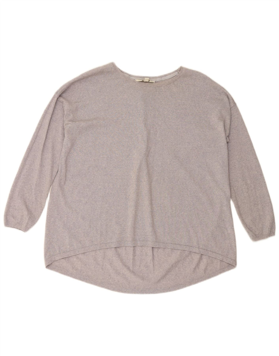 MONSOON Γυναικείο πουλόβερ με λαιμό σκάφος σε φόρμα UK 14 μεσαίο μοβ μαλλί