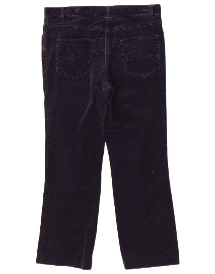 Marks & Spencer Γυναικεία Bootcut Cropped Παντελόνι UK 12 Medium W32 L25 Navy B