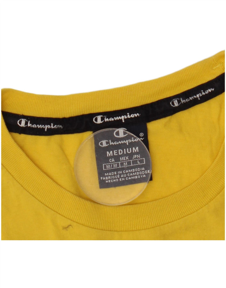 Ανδρικό γραφικό T-Shirt Champion Top Medium Black Colourblock
