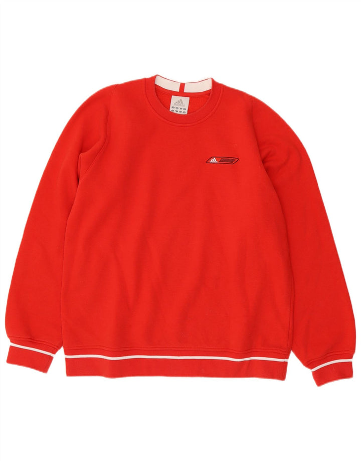 Ανδρικό φούτερ Adidas Jumper Μικρό κόκκινο βαμβακερό