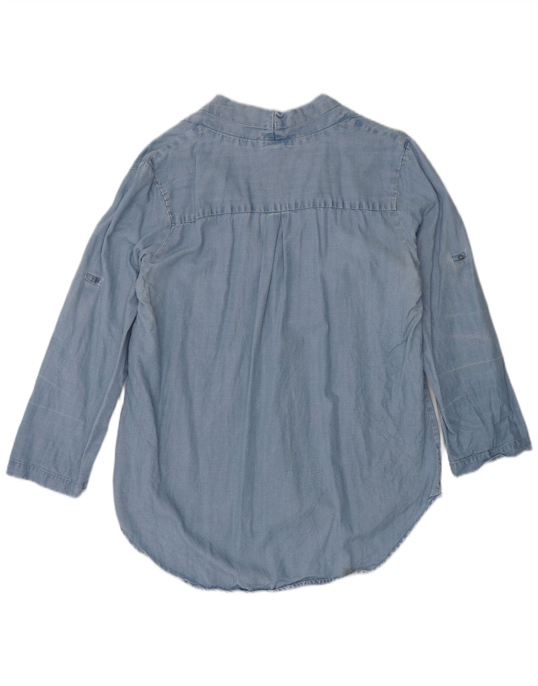 MOSSIMO Womens Long Sleeve Blouse Top UK 16 Large Blue Lyocell Vintage Mossimo and Second-Hand Mossimo from Messina Hembry 