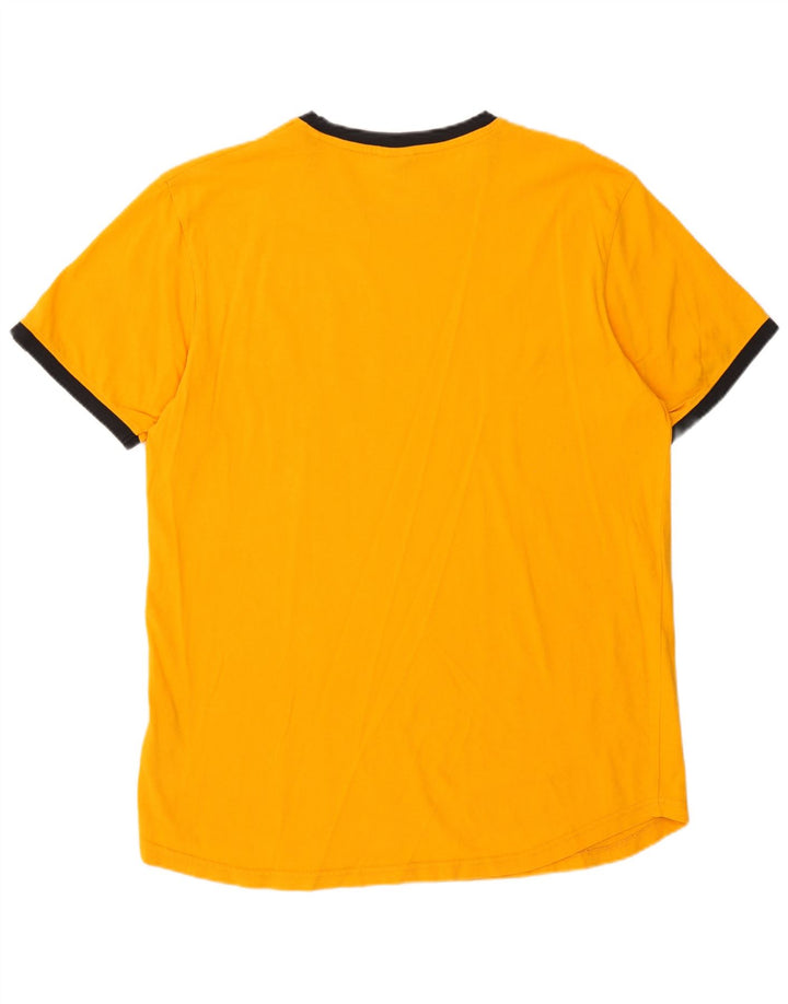 Ανδρικό γραφικό T-Shirt Ellesse Top μεγάλο πορτοκαλί βαμβακερό