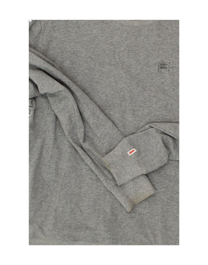FILA Womens Sweatshirt Jumper UK 10 Small Grey Cotton Vintage Fila and Second-Hand Fila from Messina Hembry 