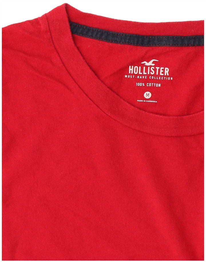 Ανδρικό T-Shirt Hollister Top Μεσαίο κόκκινο βαμβακερό
