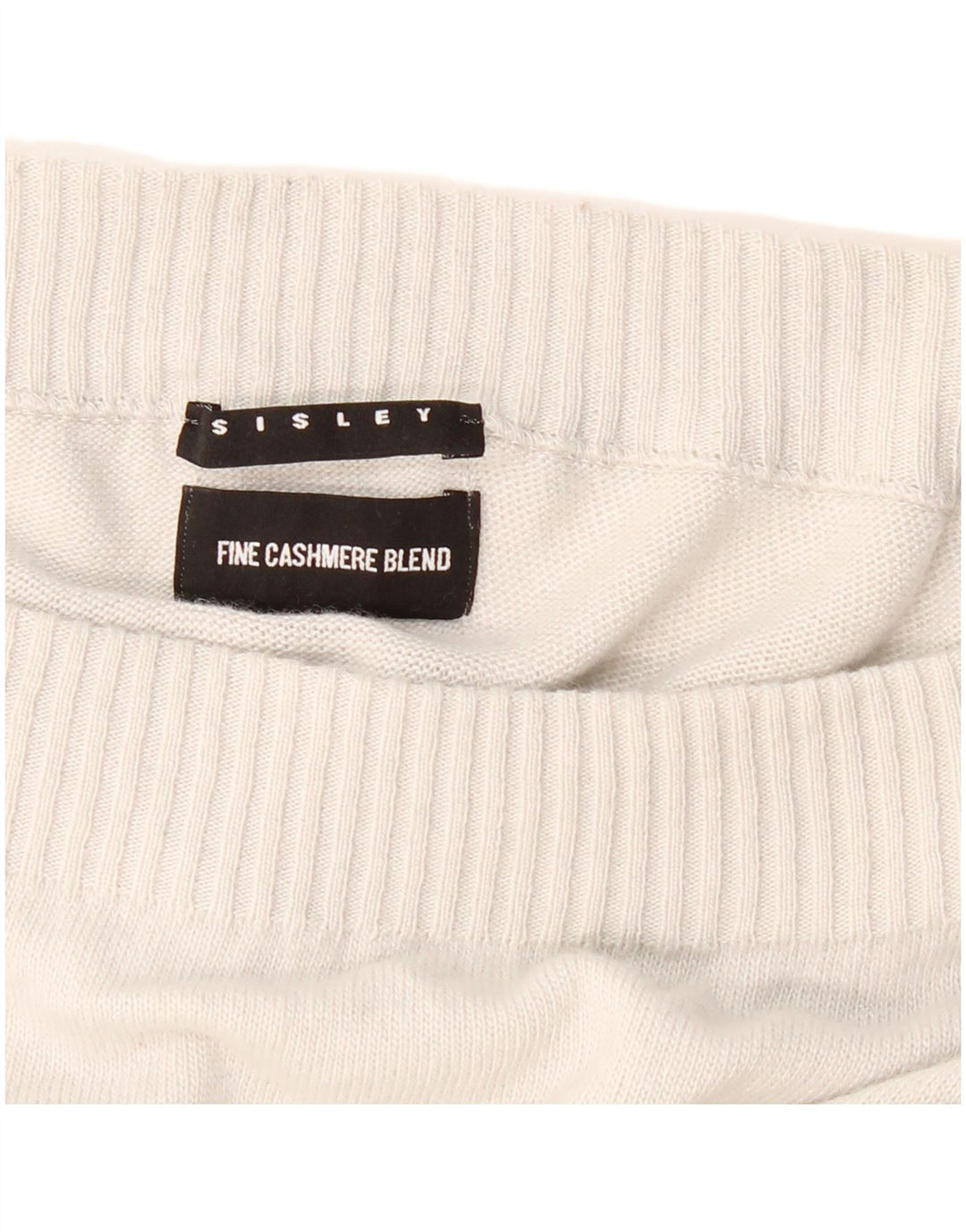 SISLEY Γυναικείο Πουλόβερ με λαιμόκαυμα 10 Small Grey Polyamide