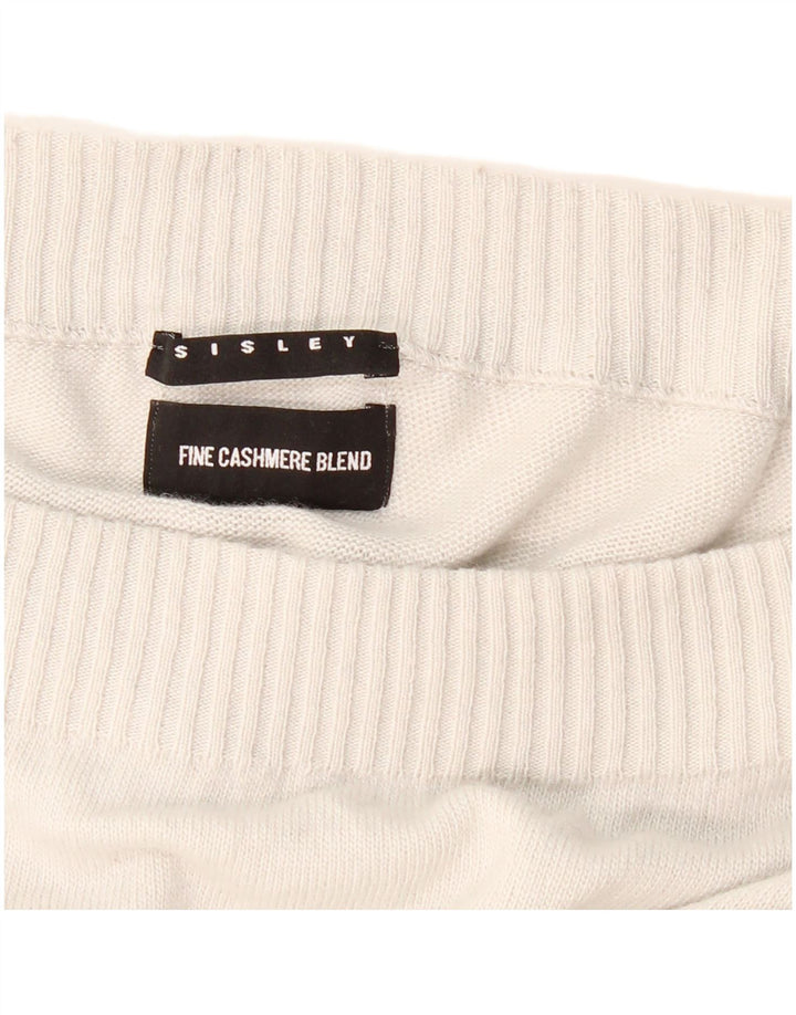 SISLEY Γυναικείο Πουλόβερ με λαιμόκαυμα 10 Small Grey Polyamide