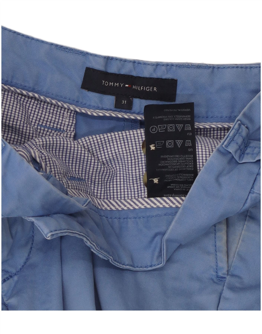Ανδρικό σορτς Chino Tommy Hilfiger W31 μεσαίο μπλε βαμβακερό