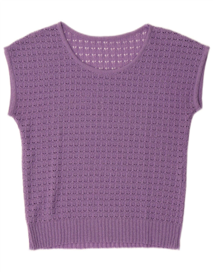 VINTAGE Γυναικείο Γιλέκο Tank Top UK 14 Medium Purple