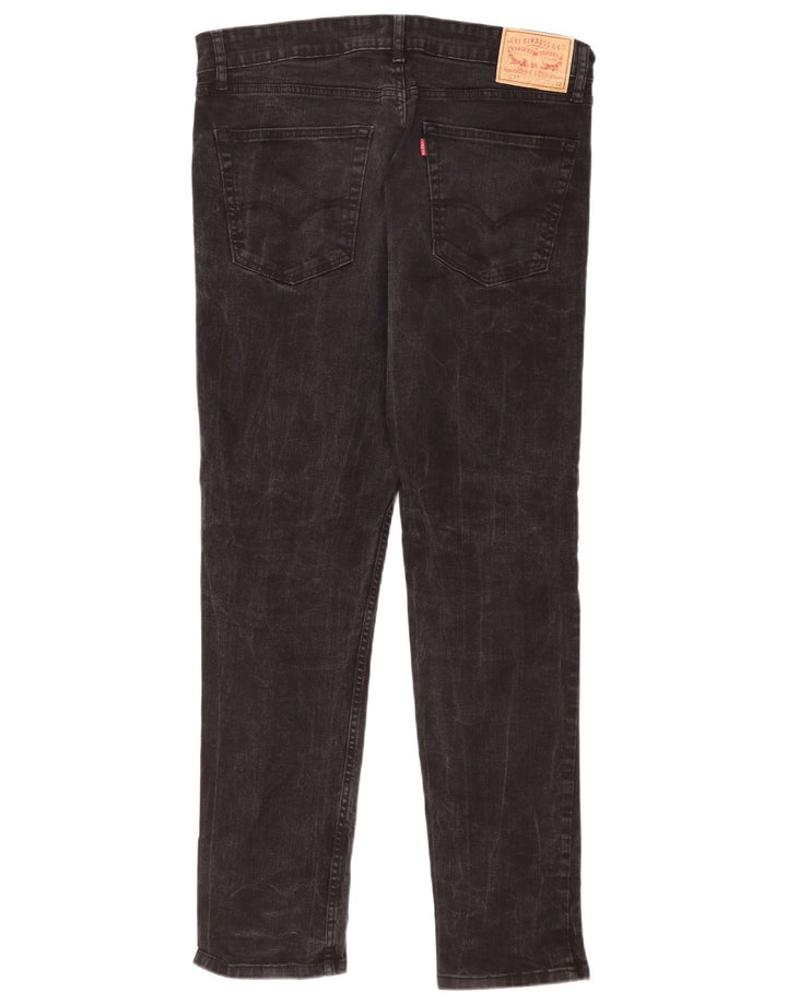 Levi's Mens 511 Slim Jeans W34 L32 Μαύρο βαμβακερό