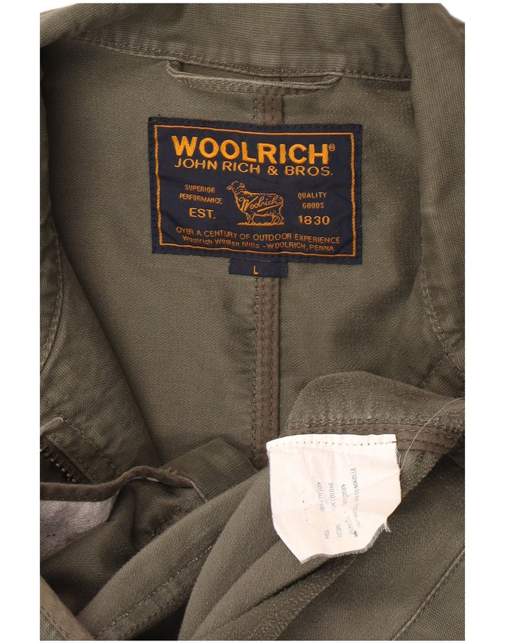 Woolrich Ανδρικό Military Jacket UK 40 Large Khaki Cotton