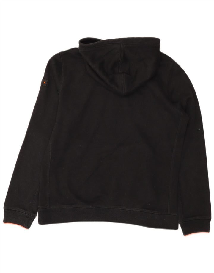 Superdry Ανδρικό Hoodie Jumper Μεγάλος Μαύρος Πολυεστέρας