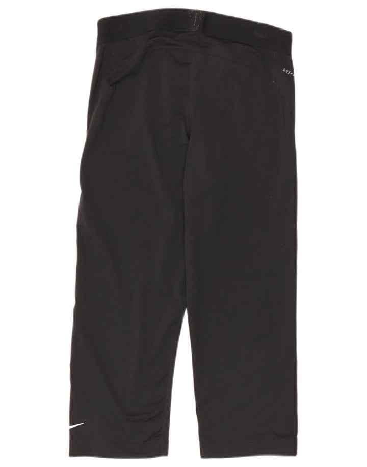Γυναικεία Nike Dri Fit Graphic Capri leggings UK 12 Medium Black Polyester