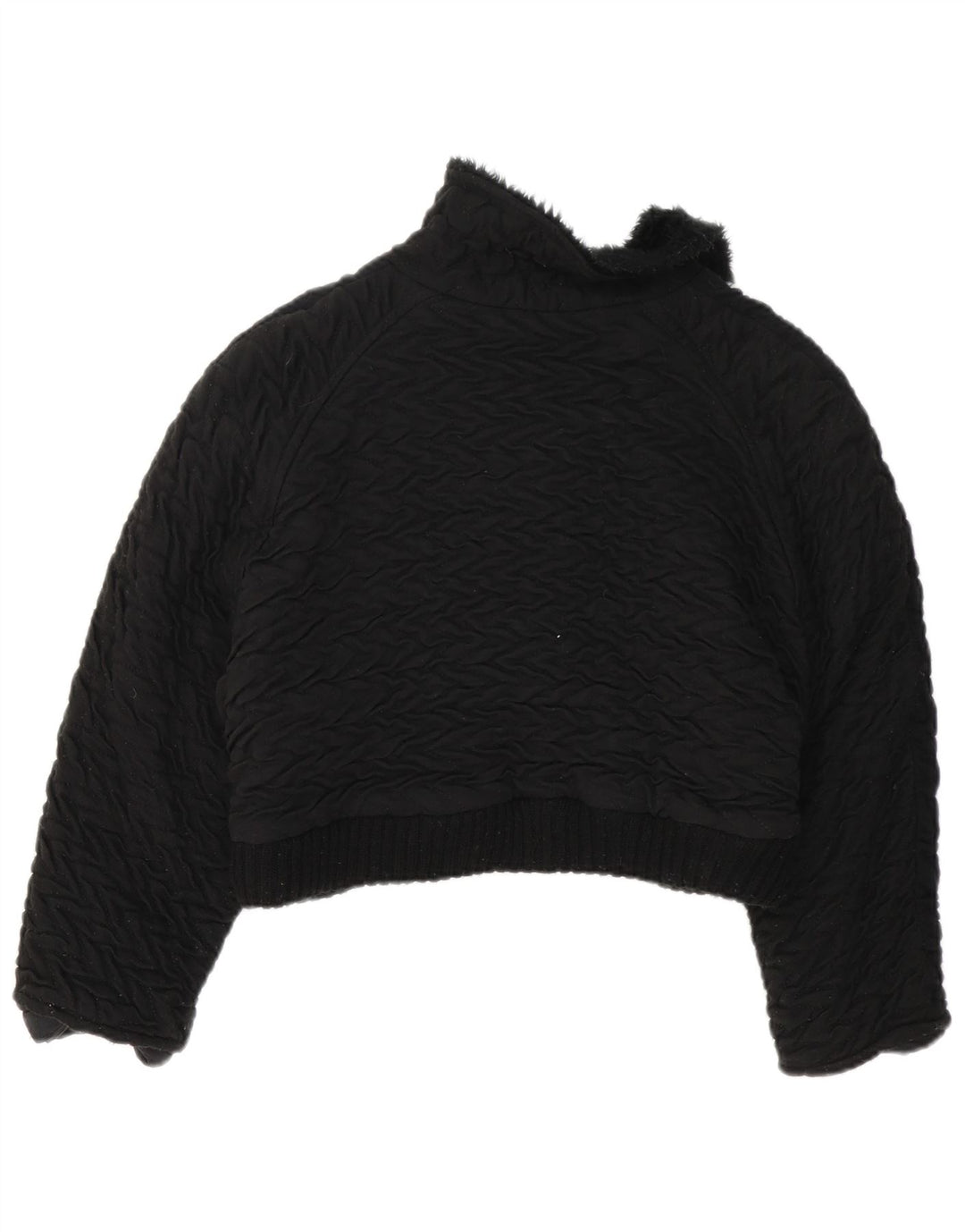 Vintage γυναικείο μπουφάν Bolero UK 14 Medium Black Colourblock