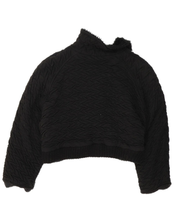 Vintage γυναικείο μπουφάν Bolero UK 14 Medium Black Colourblock