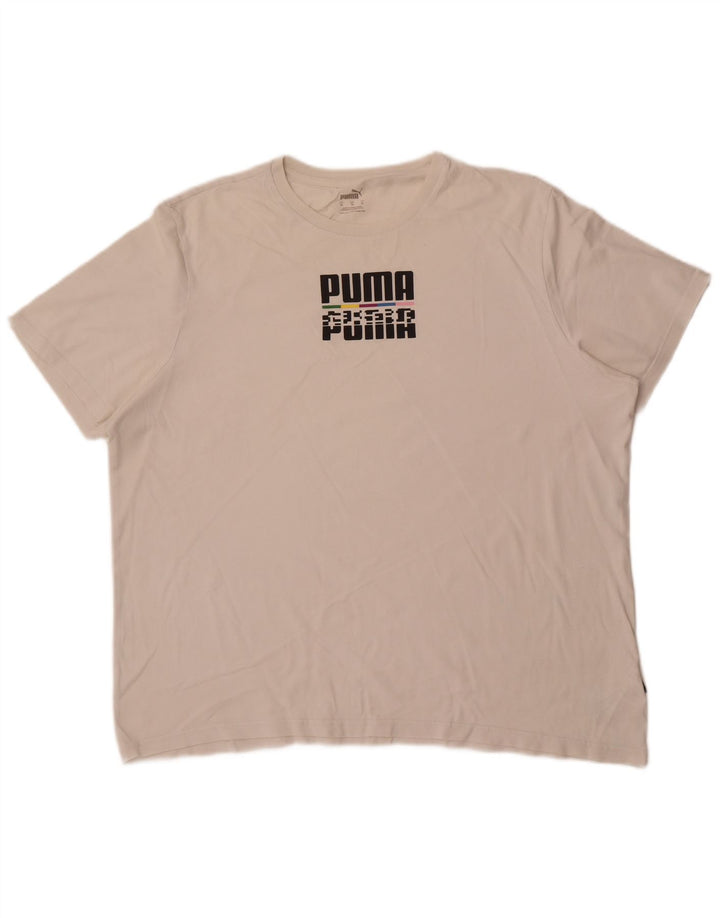 Ανδρικό γραφικό T-Shirt Puma XL Λευκό βαμβακερό