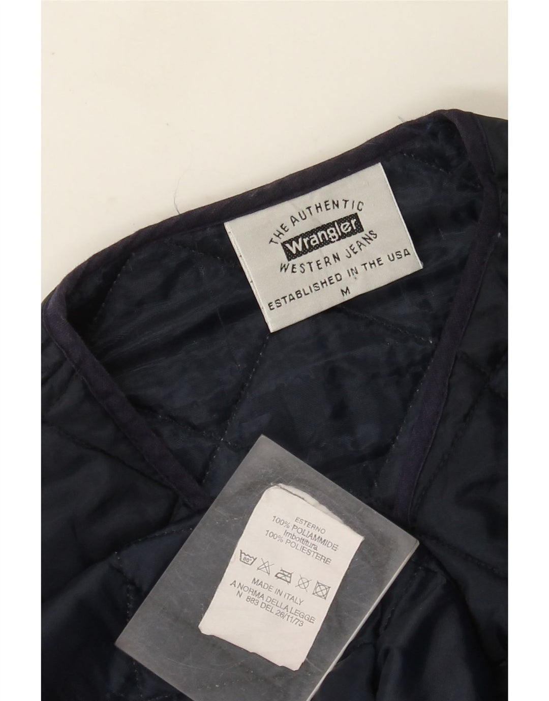 Wrangler Ανδρικό καπιτονέ Gilet UK 38 Medium Navy Blue Polyamide