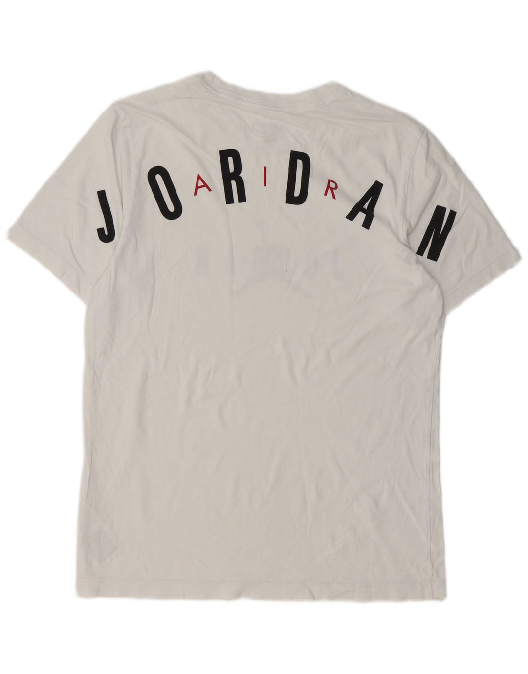 JORDAN Ανδρικό γραφικό T-Shirt Top Μεσαίο λευκό βαμβακερό