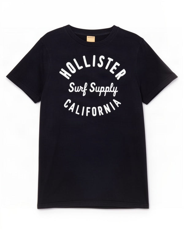 Ανδρικό γραφικό μπλουζάκι Hollister Top Large Navy Blue από βαμβάκι