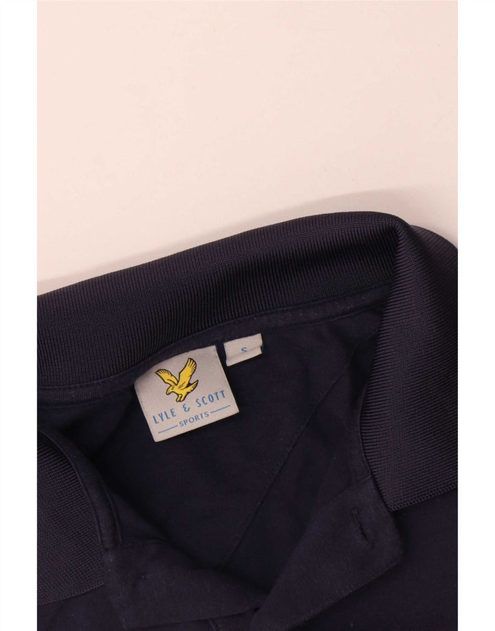 Lyle & Scott Ανδρικό πουκάμισο Polo Μικρό Βαμβακερό Navy Blue
