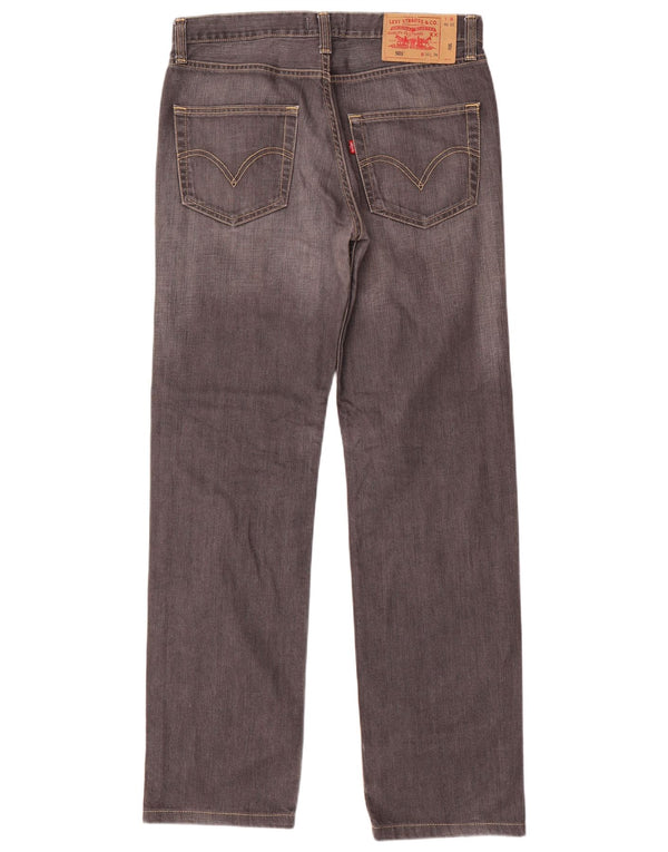 Levi's Mens 501 Straight Jeans W32 L32 Γκρι βαμβακερό