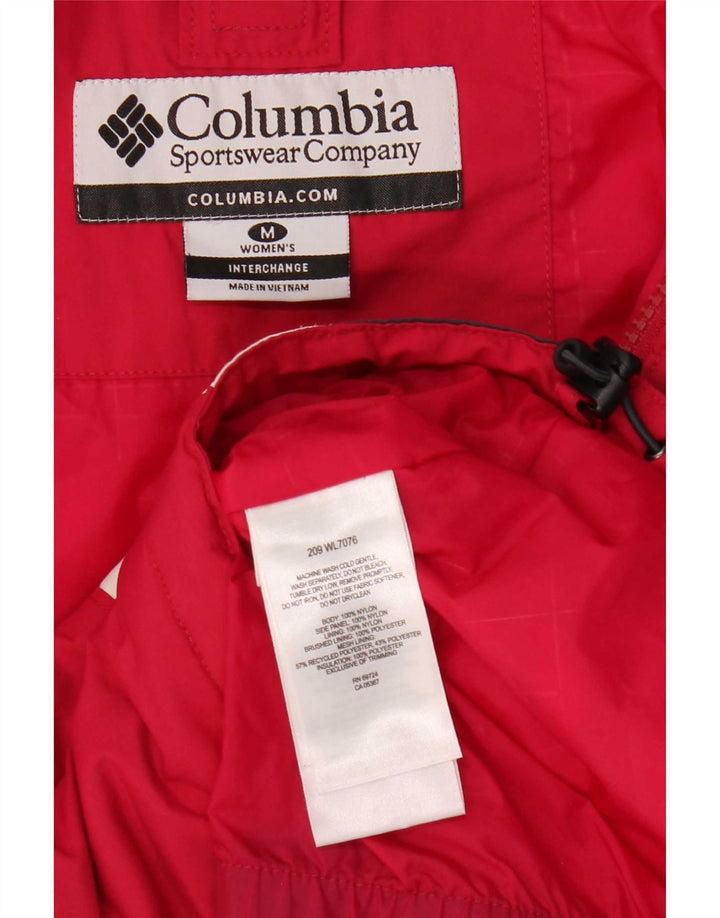 Columbia γυναικείο μπουφάν Omni-Tech με κουκούλα σκι UK 12 μεσαίο κόκκινο χρώμα