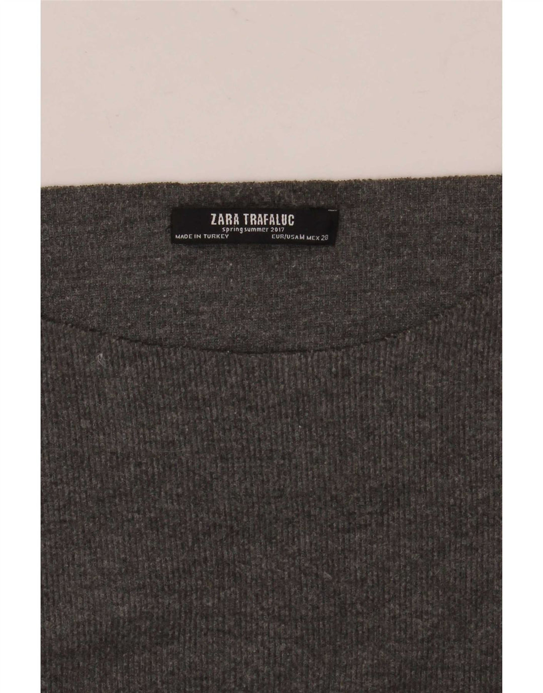 Zara Γυναικείο τοπ μακρυμάνικο UK 14 Medium Grey