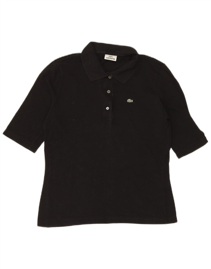 Γυναικείο πουκάμισο Polo Lacoste Νούμερο 42 Μεγάλο μαύρο βαμβακερό