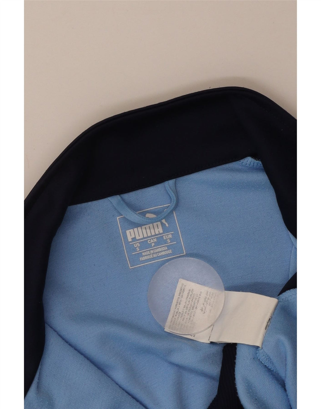 PUMA Γυναικεία φόρμα Borussia Top Jacket UK 10 Small Blue Colourblock